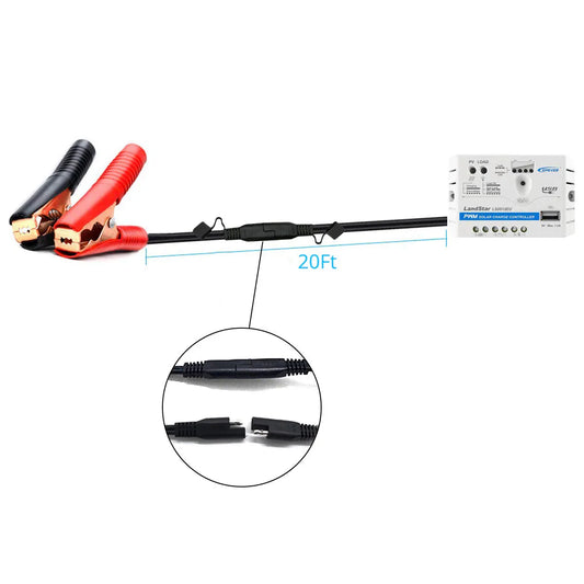 50W 12V Solar Charger Kit Default Title