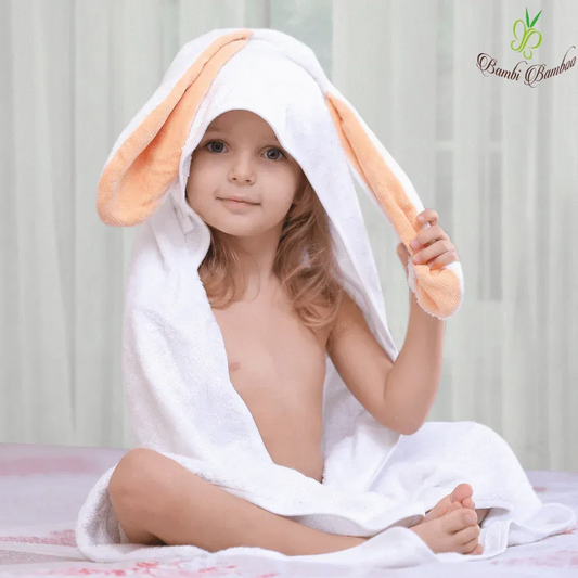 Amber Bunny Hooded Towel & 2 Washcloths Default Title