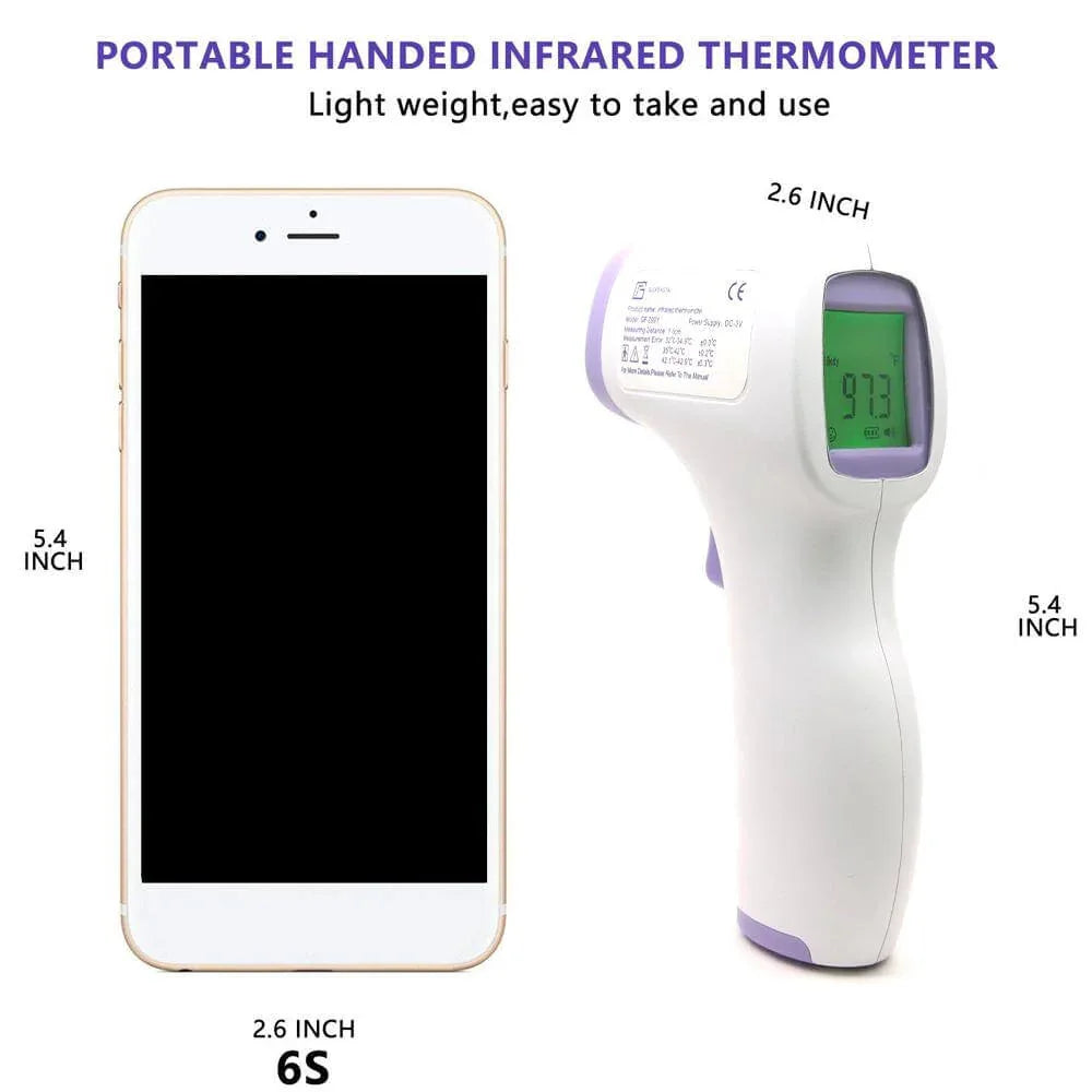 LCD Screen Digital No-Contact Forehead Infrared Forehead Thermometer Default Title
