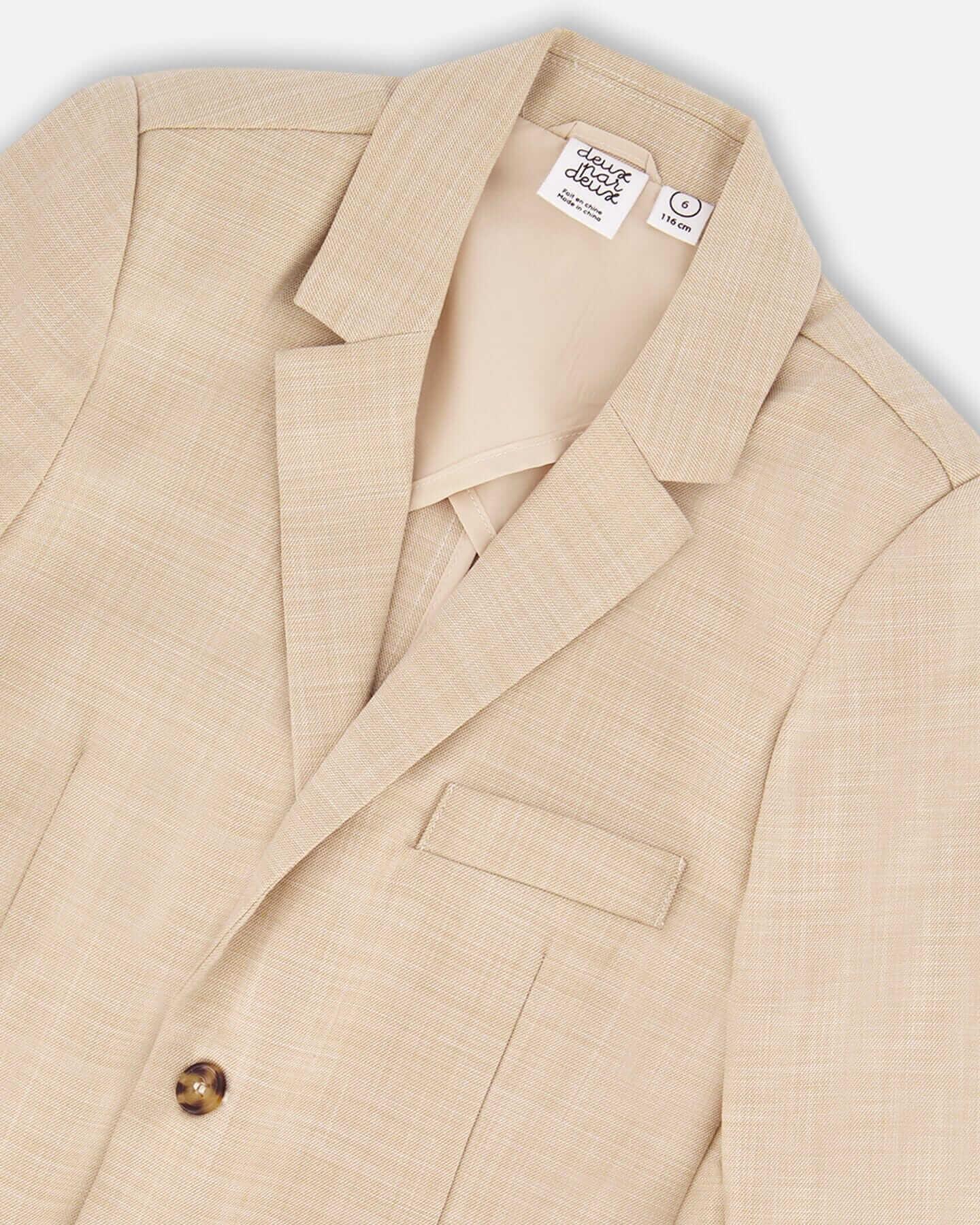 Two Button Blazer Light Taupe 6