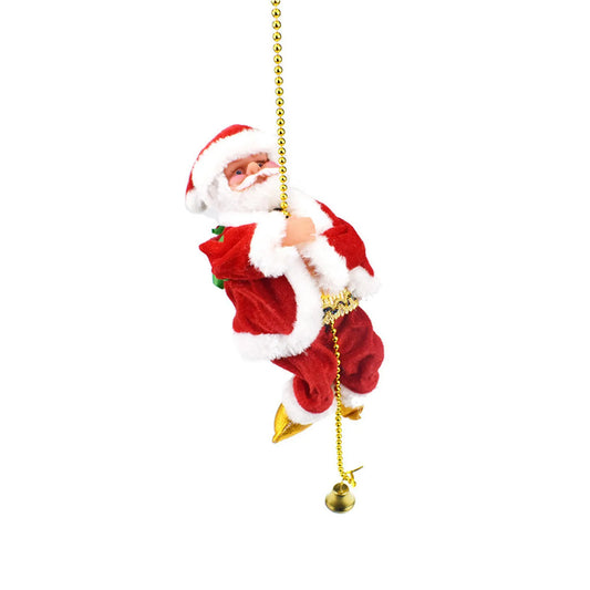 Electric Climbing Santa Claus Decoration – Animated Christmas Ornament A / United States