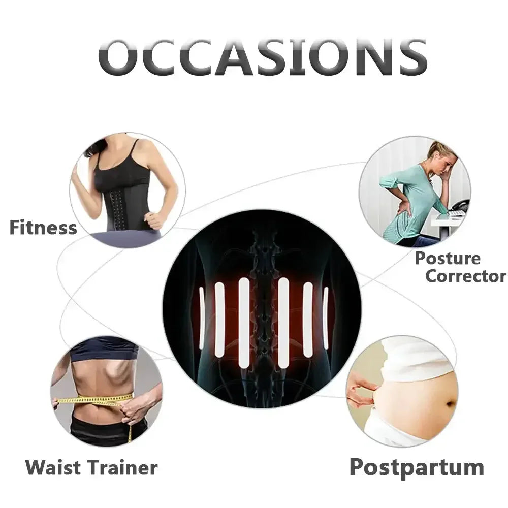 Silver Coating Sweat Sauna Waist Trainer Belt Adjustable Workout Body Shaper with Double Strap Zipper Silver Inner Black / L / United States