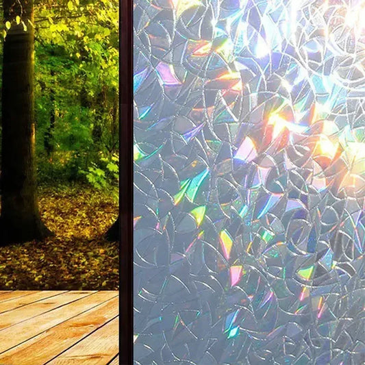 3D Static Cling Flower Glass Sticker (Opaque Window Film) A1 100X45CM / United States