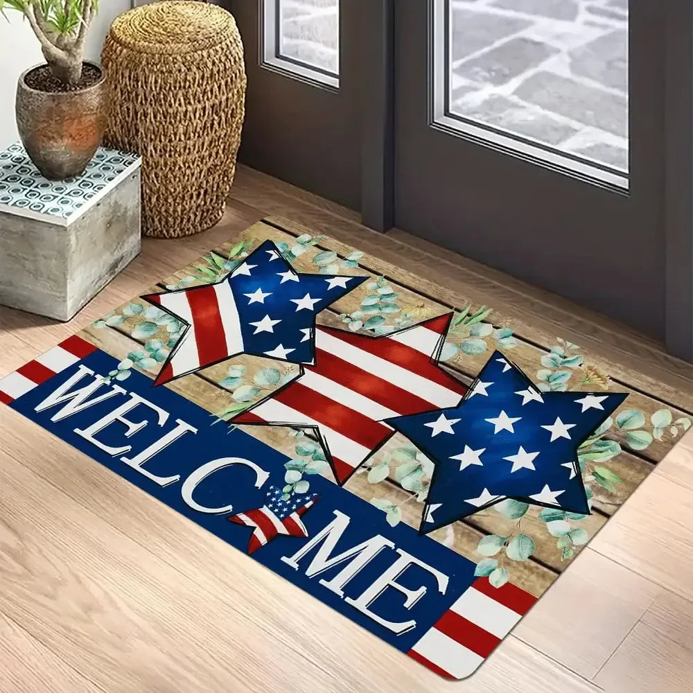 American Flag Non-Slip Welcome Doormat 2 / 40x60CM