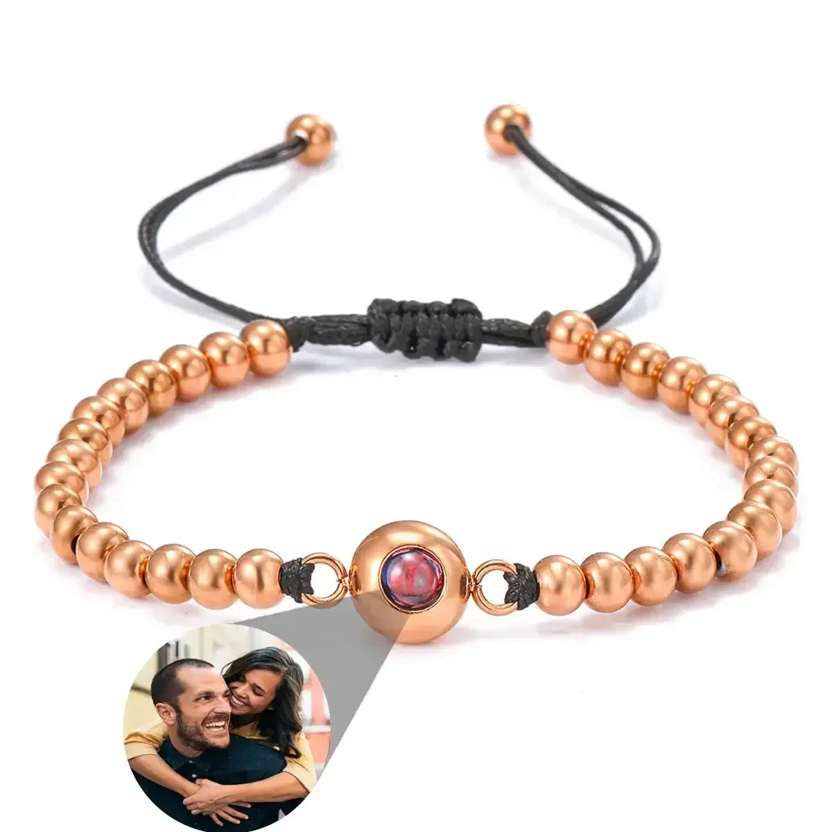Infinity Projection Bracelet Custom Photo Bracelet Style 8 / United States