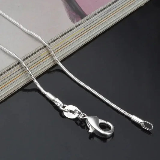 Sterling Silver Chain Fashion Necklace N130-JZ6m-S / 60cm