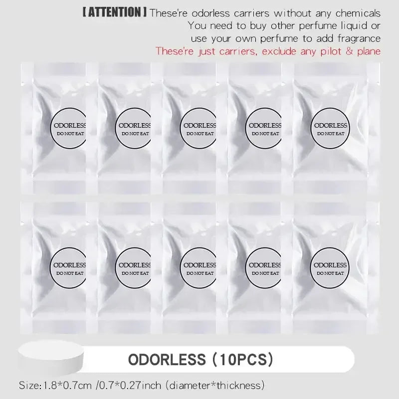 Pilot Bear Car Air Freshener with Rotating Propeller Unscent 10 Carriers