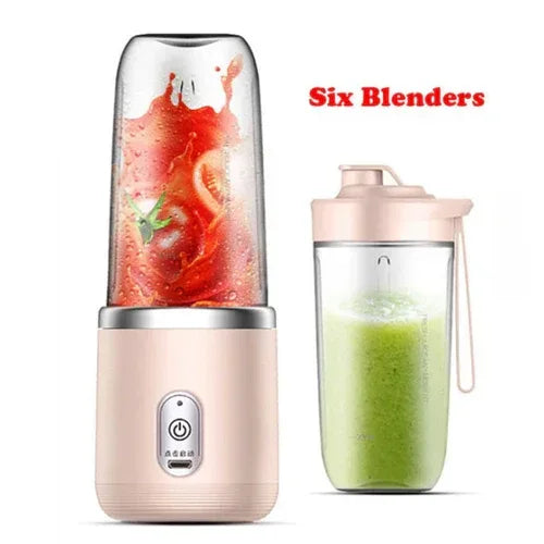 High Quality Twin Gear Portable Juice Blender Pink