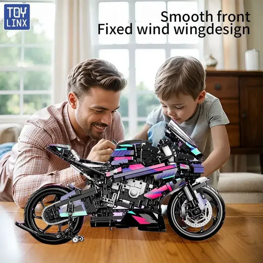 Kbox 1920-Piece Motorcycle Racing Building Block Model 88015H 1920PCS / United States