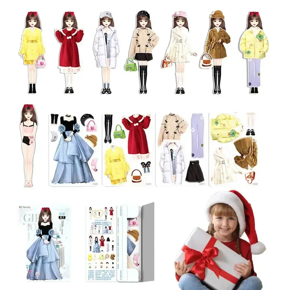 Magnetic Princess Paper Dolls – Creative Dress-Up Playset with Magnetic Outfits Princess Ruotong / United States
