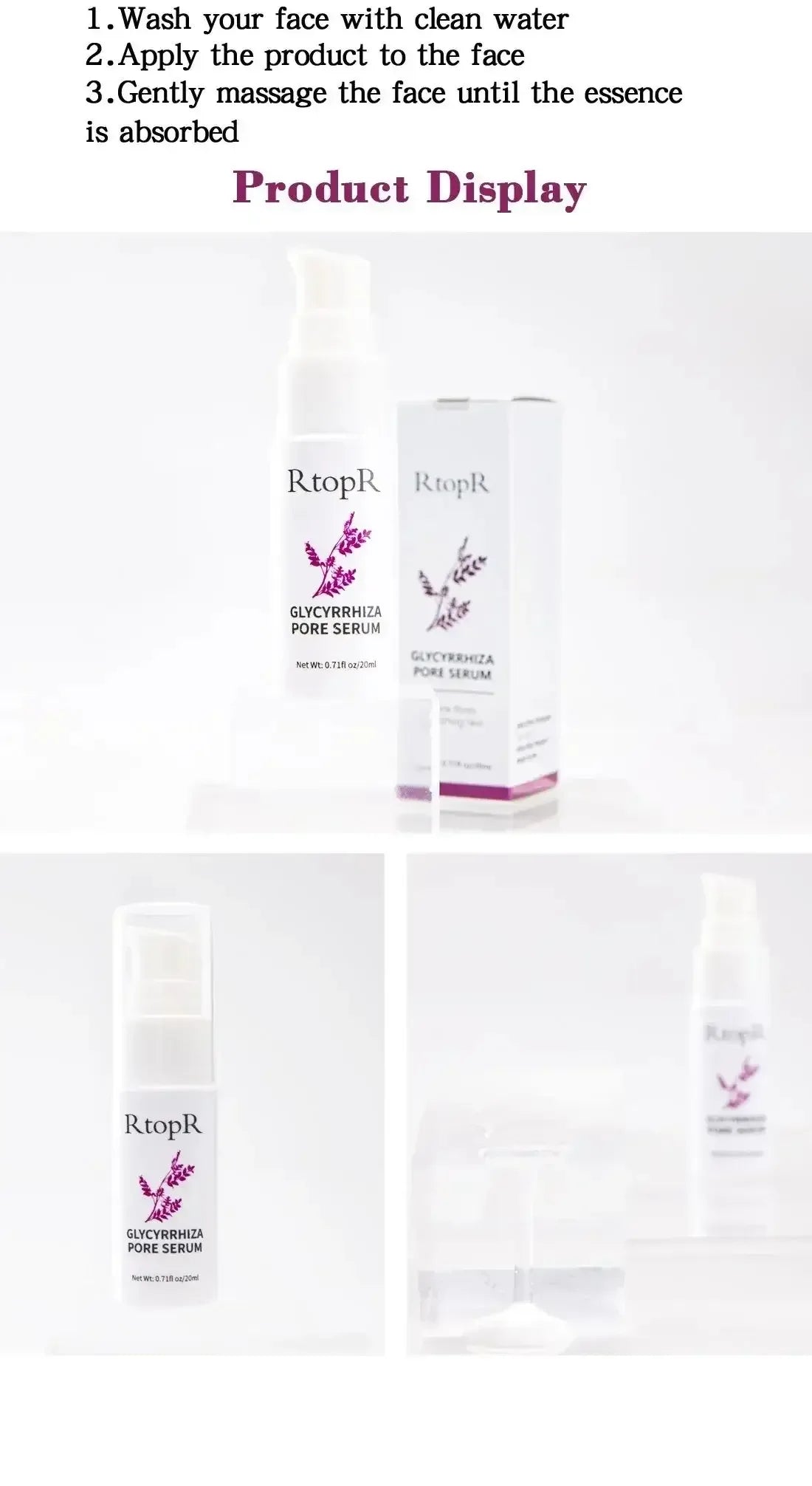 Pore Shrinking Essence Face Repair Essential Oil Remove Blackheads Face Care United States