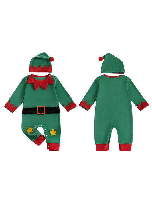 Baby Santa Claus Costume green / 12-18 Months / United States