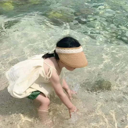 Summer Bowknot Hat Little Pink / 1-4 Year