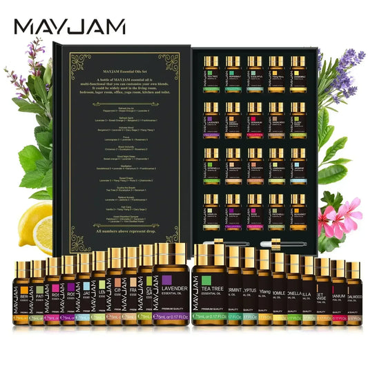 20 Bottles Essential Oils Gift Set – 100% Pure Aromatherapy Oils (Lavender, Jasmine, Vanilla, Eucalyptus, and More) 20pcs Essential Oils / 5ml x 20pcs / United States