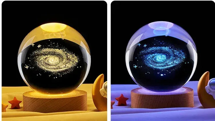 Galaxy Night Light Crystal Ball Minx
