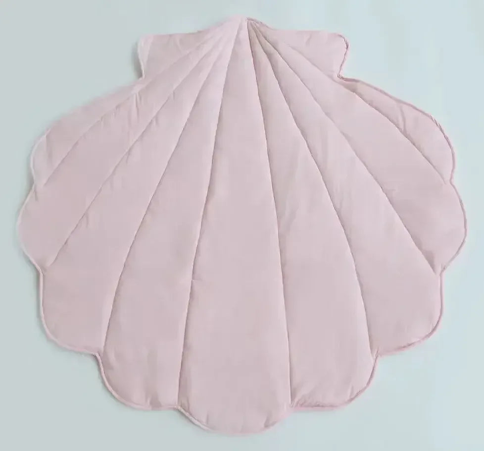 Nordic Shell Shape Cotton Floor Mat Pink / 90x100CM