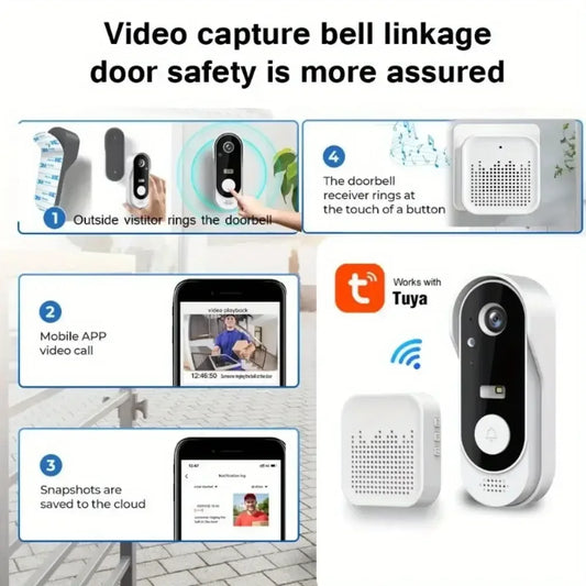 Wireless HD Doorbell Camera NO CARD / United States