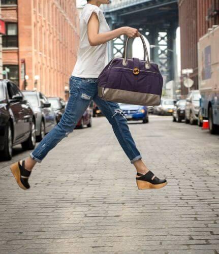 Cassia Weekender Bag Cassia Canvas Weekender Bag - Stone Gray