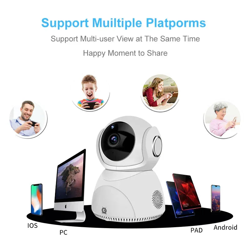 HD 1080P Camera 360° Panoramic PTZ Wireless Wifi Camera Camera