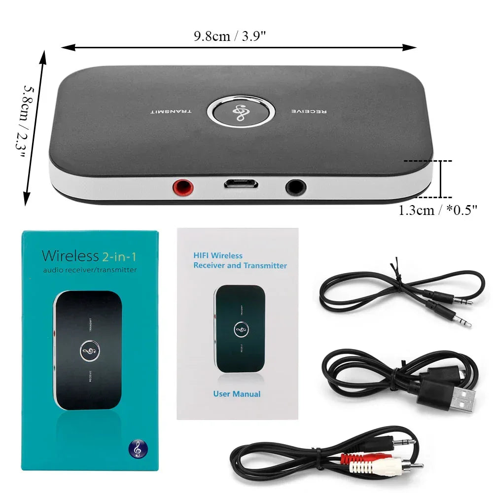2 in 1 Bluetooth 4.1 Audio Transmitter & Receiver Default Title