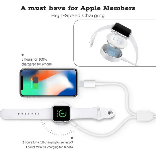 3 in 1 Wireless Charger Quick Charger USB Cable Default Title