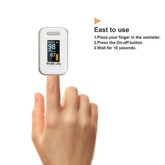 Tec.bean Fingertip Pulse Oximeter Blood Oxygen Saturation Monitor Default Title