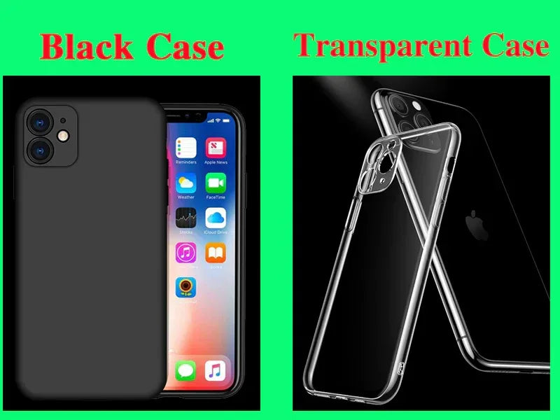 Custom Customized Phone Case For iPhone Transparent silicone Case