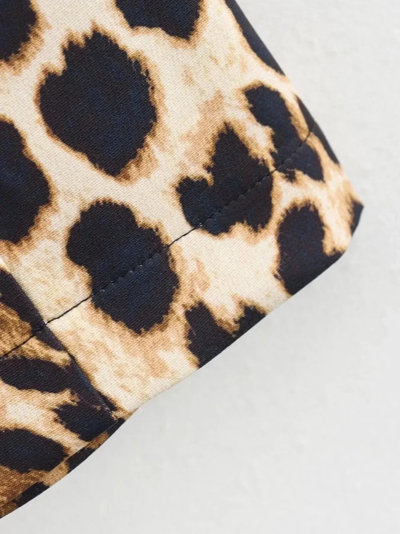 Leopard Print Sleeveless : Mini Dress S / Leopard