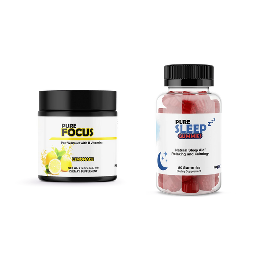 Sleep + Pre-Workout Pure Sleep Gummies + Pure Focus Lemonade