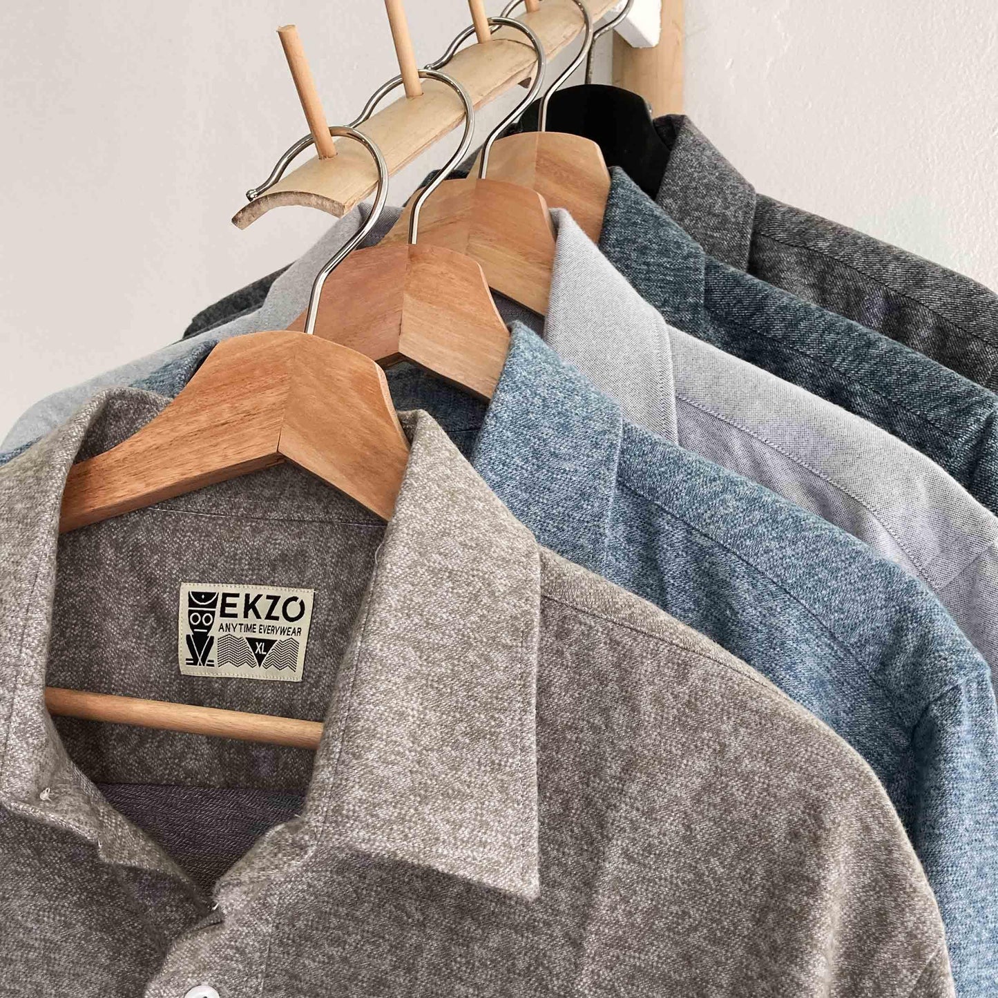 Flannel Shirt Heather Sage XL