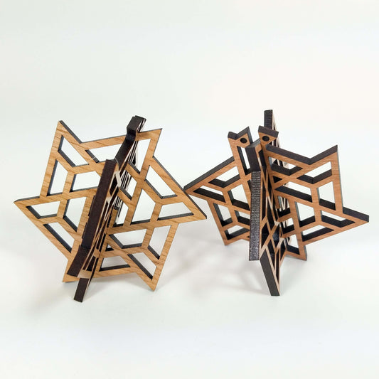 Wood Christmas Ornaments Round