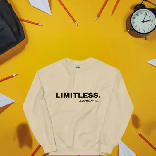 LIMITLESS Unisex Sweatshirt White / 3XL