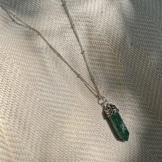 Aventurine Crystal Necklace Default Title