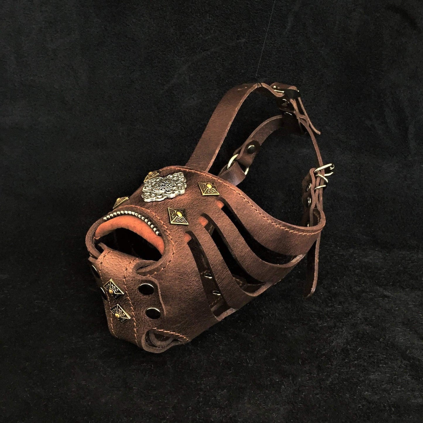 ''Aztec'' Basket Muzzle Grey Size XXL - muzzle circumference up to 16 inch (40.6 cm)