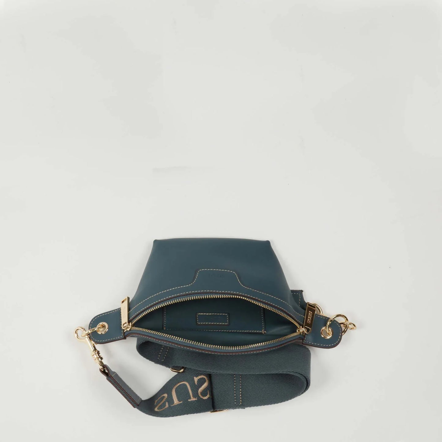 Chest Sling Bag Shoulder Sling Bag Small Blue Leather Crossbody Default Title