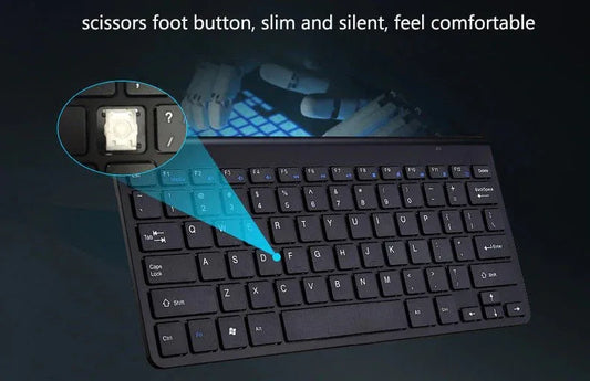2.4 GHz Wireless Mini Keyboard And Optical Mouse Set Gold