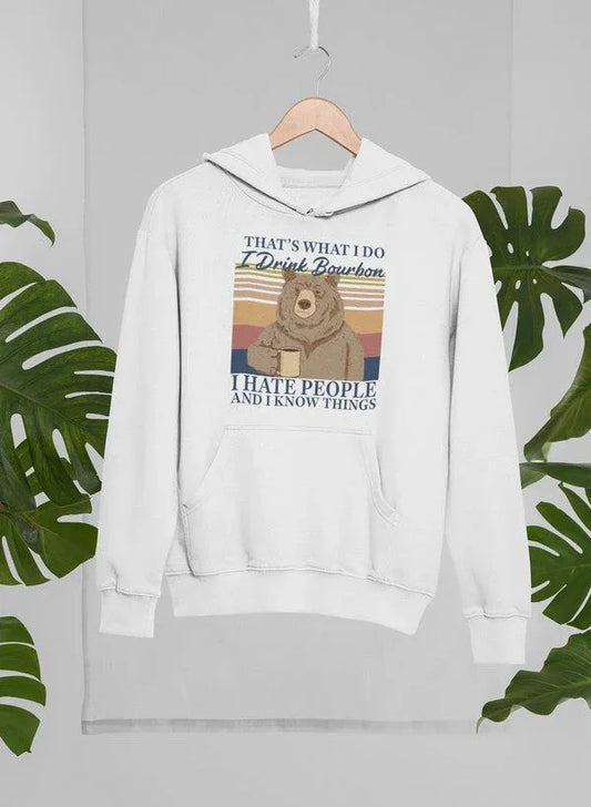 Bourbon Bear Hoodie XXX-Large / White
