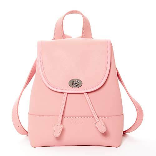 Nicole Pink Leather Backpack Default Title