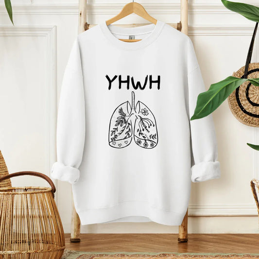 YHWH Breath of Life Shirt Gray Sweatshirt / 2XL