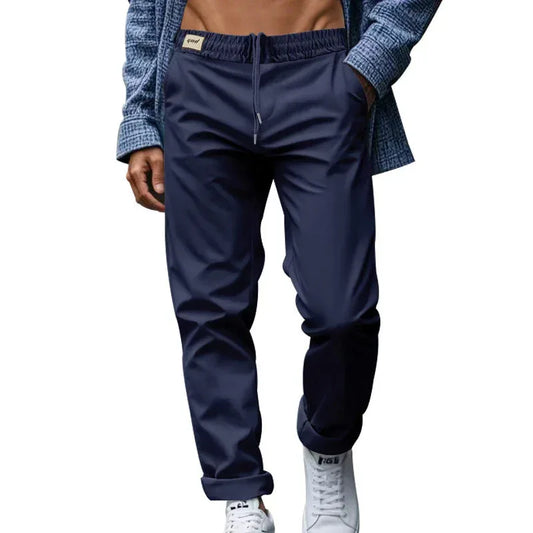Men's Trousers With Pockets Casual Loose Comfortable Quick-drying S / Navy Blue