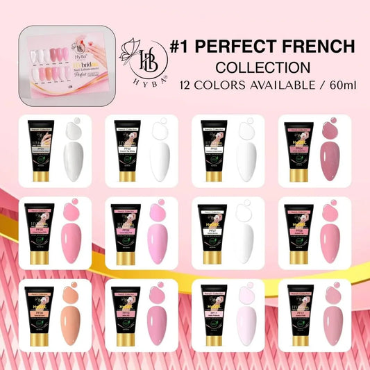 HyGEL® #1 PERFECT FRENCH COLLECTION - 60ml Listing PERFECT FRENCH Full Set #PF01-#PF12 (12 tubes)