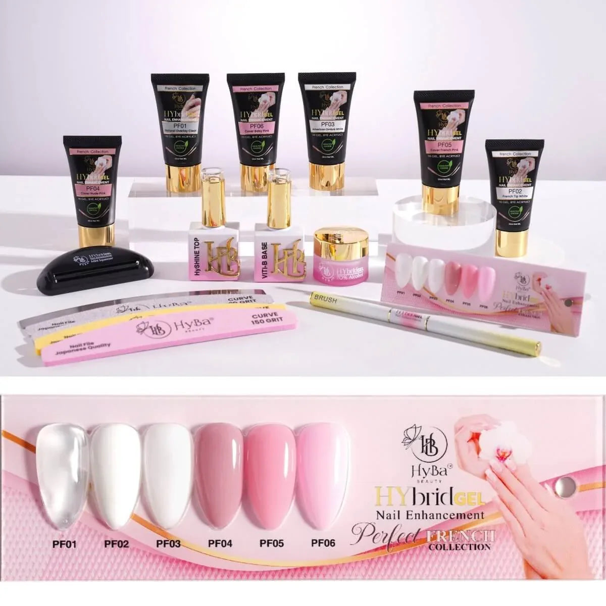 #1 PERFECT FRENCH Starter Kit -HyGEL® Hybrid Gel Nail System Default Title