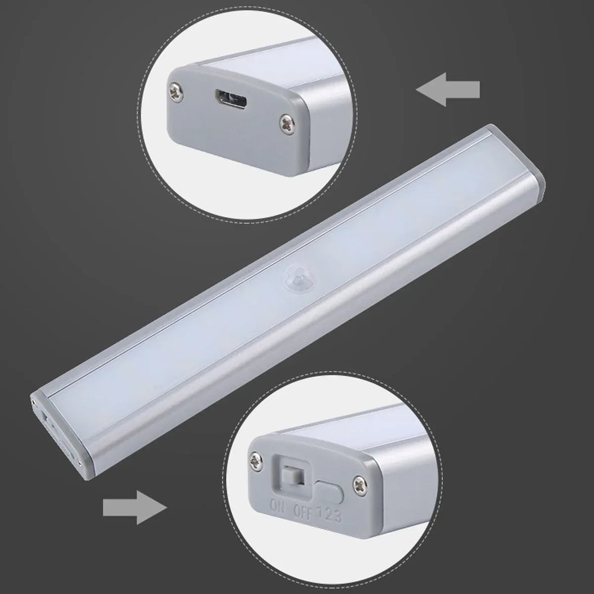 Let There Be Light 20 Motion LED Lights Rechargeable Battery 2 - Pack