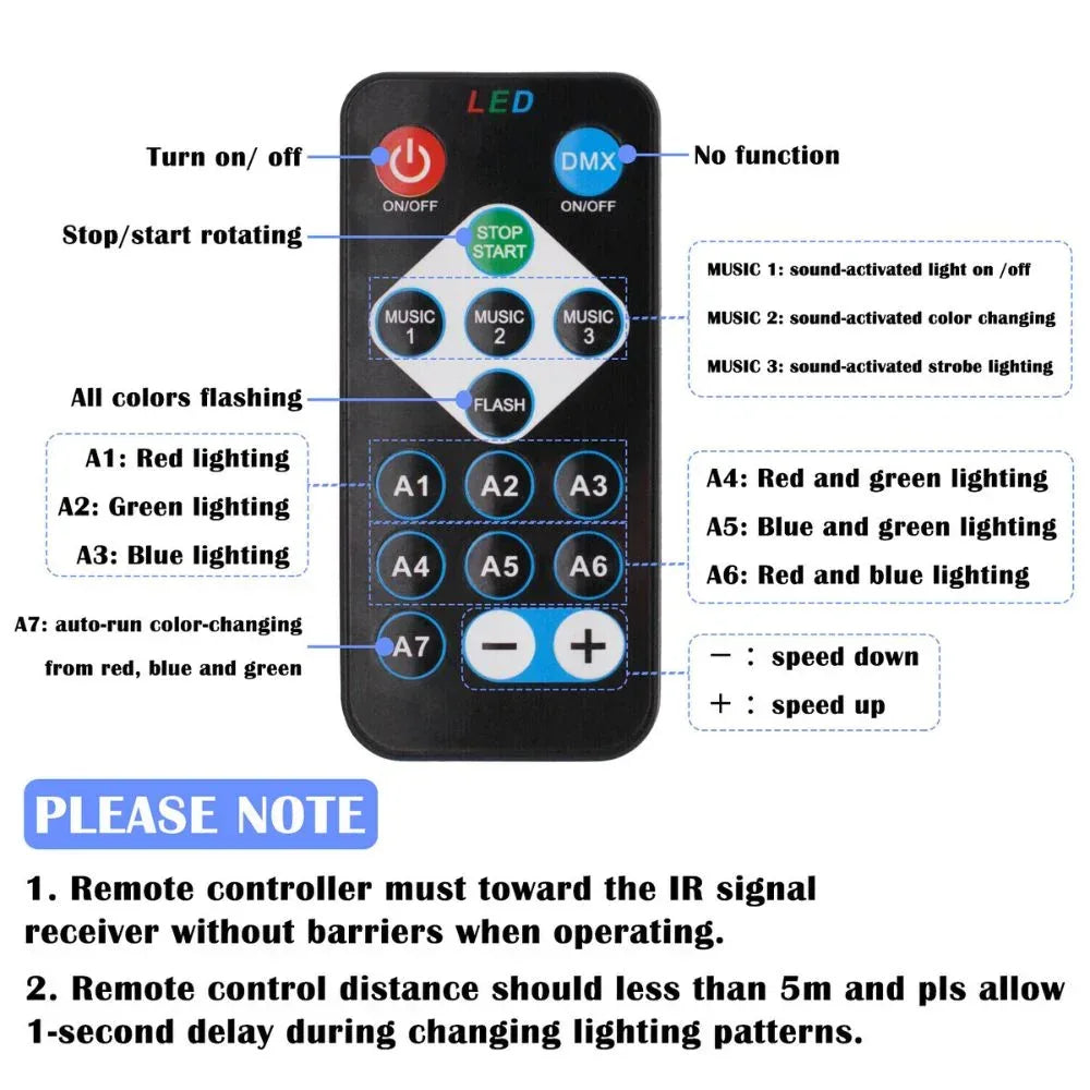 LED Party Projector Light with Sound Activation Default Title