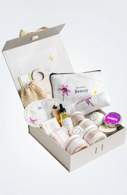 A Special Day Gift, Birthday Gift Basket, Lavender Natural Bath & Body Yes