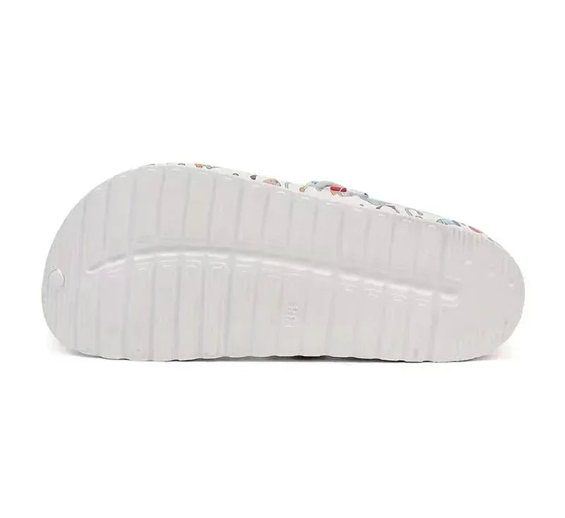Nurses Shoes Platform EVA Clogs Mules - Lightweight Women Girls Slides 9.5 / White