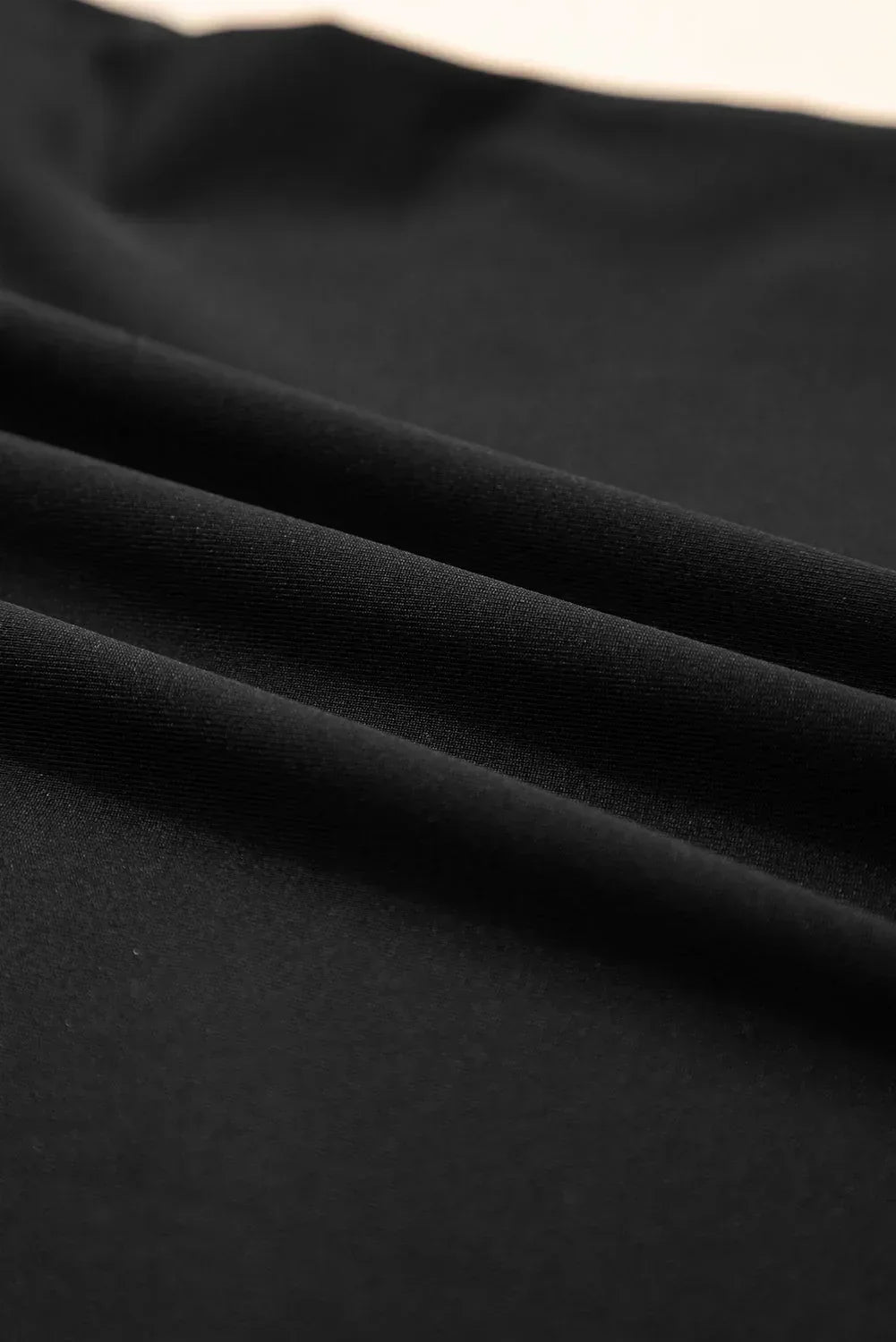 Solid Boat Neck Long Sleeve Top S / Black