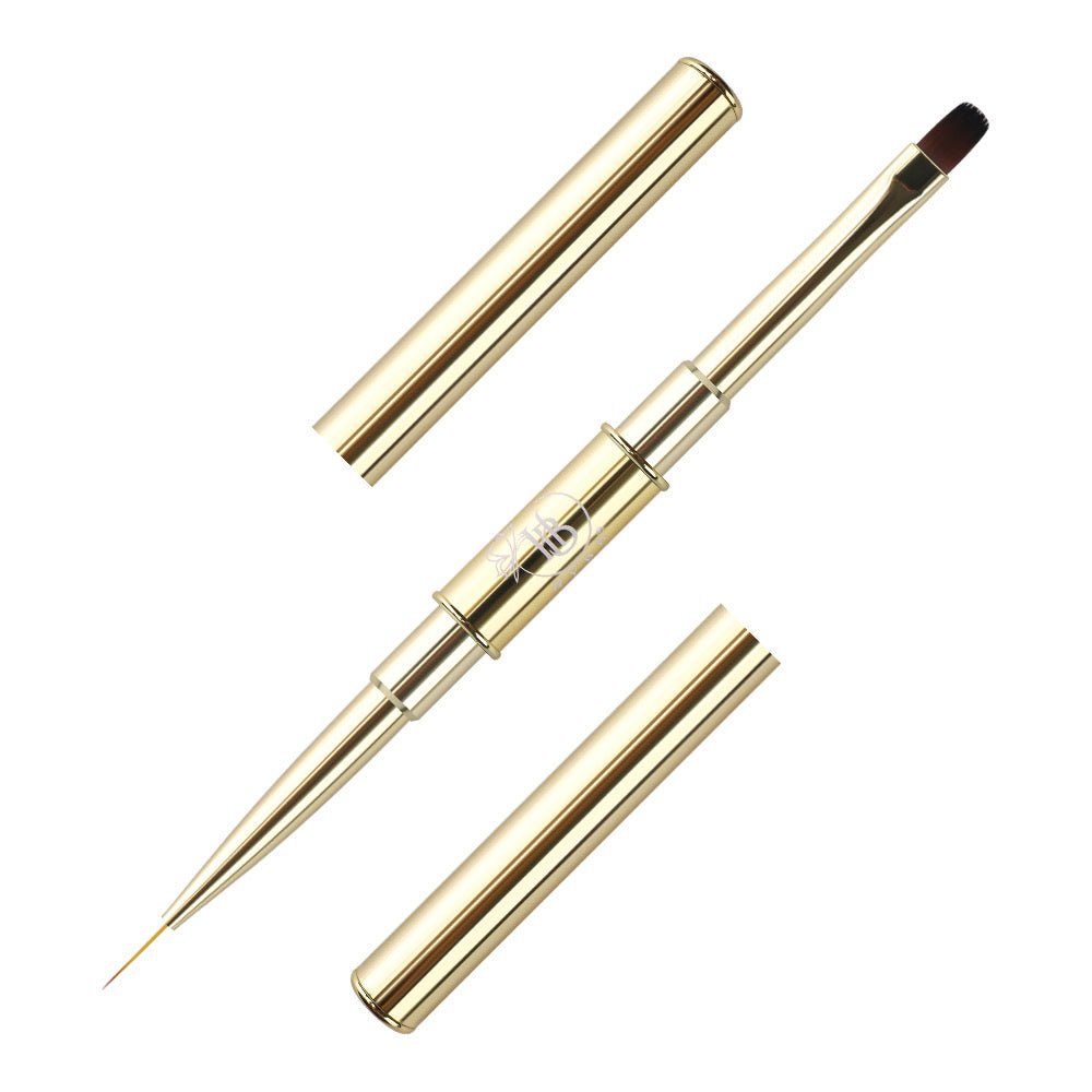 #16 BUILDER APPLICATION Square Dual Brush and Liner (GOLD)