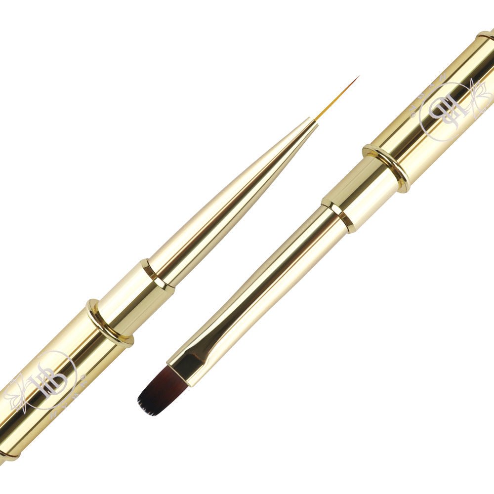 #16 BUILDER APPLICATION Square Dual Brush and Liner (GOLD)