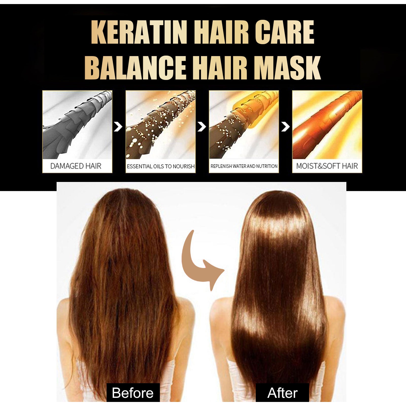 Nourishing Hair Repair Hair Tangles Improve Hair Health Mask